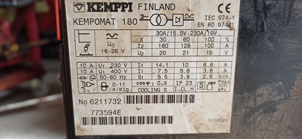 Spawarka Kempomat 180 Kemppi Piotrków Trybunalski • OLX.pl