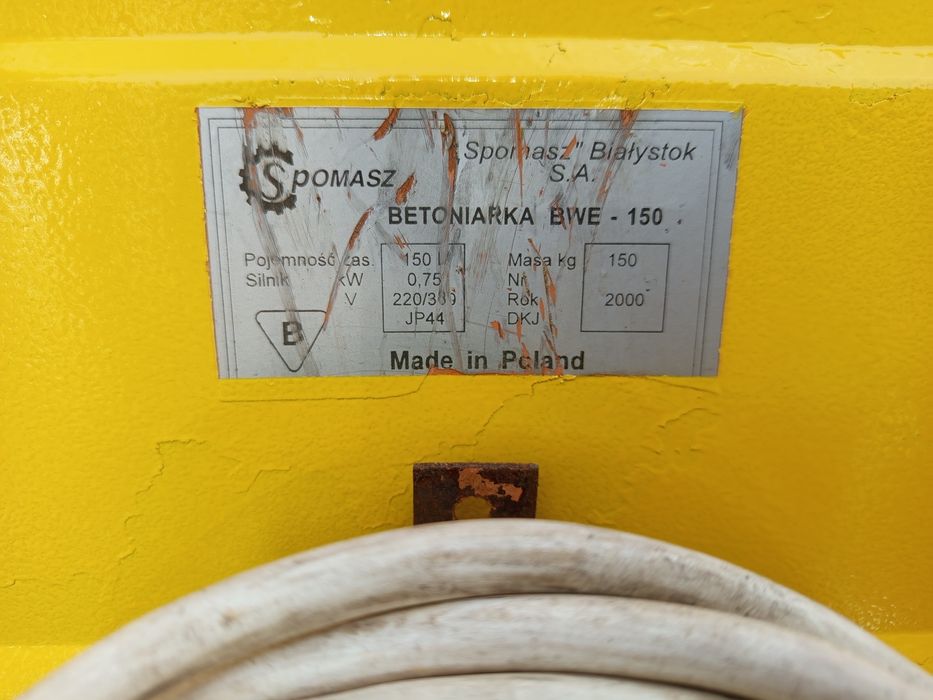 Betoniarka  Duża 150 L na 220v-400V