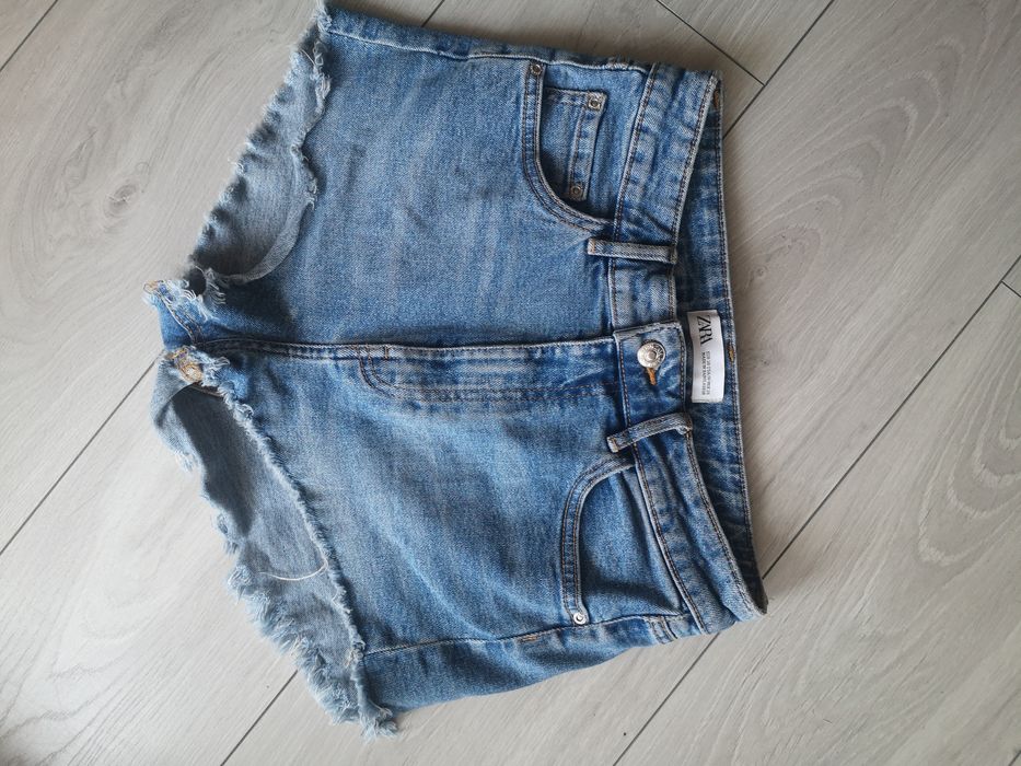 Zara - spodenki jeansowe damskie