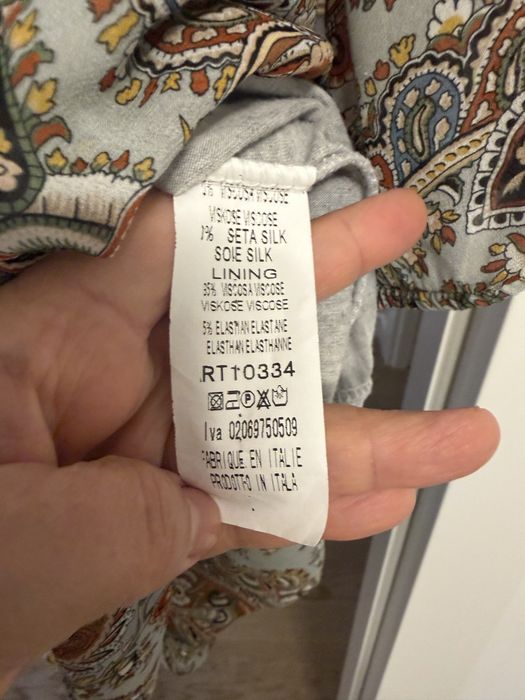 Jesienna sukienka z wiskozy 40/L