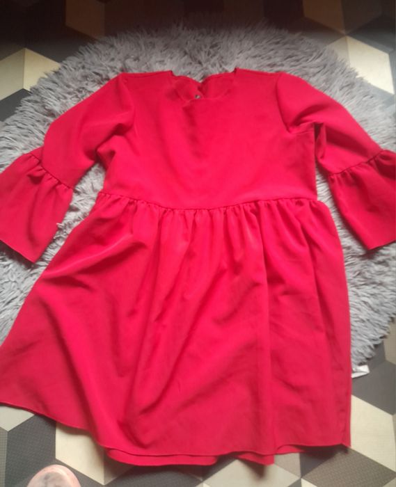 Sukienka czerwona roz uni. Polecam do XL
