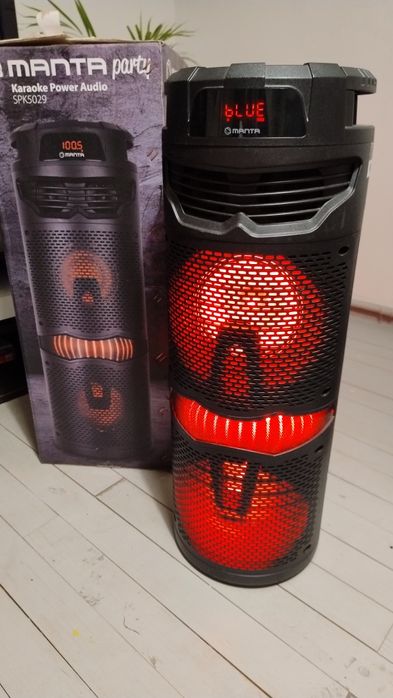 Głośnik Manta Partybox SPK 5029 LED Karaoke Bluetooth