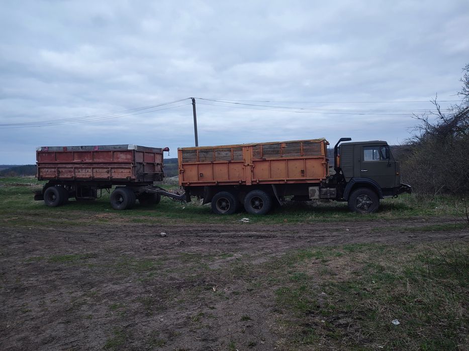 Камаз 53212. Самоскид  Колгоспник. Комплект.  Сцепка