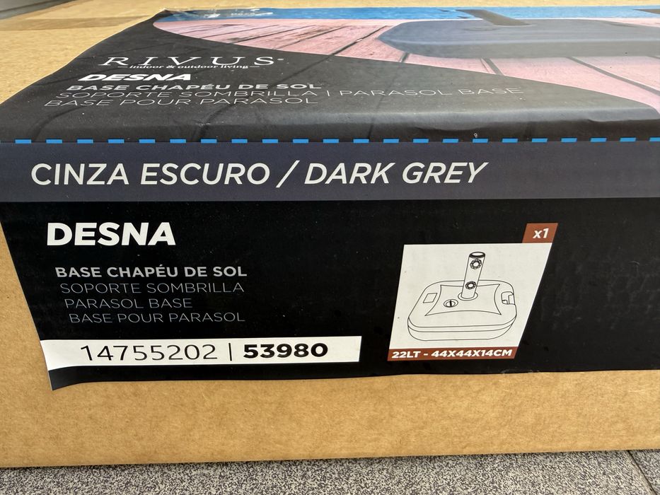 Base de Chapeu de Sol - água - Novo selado na caixa