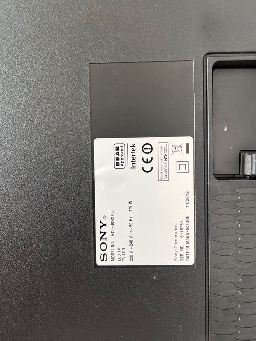 Telewizor Sony LCD KDL-40hx750
