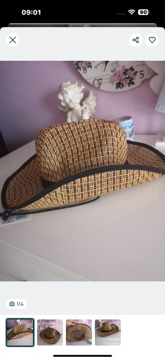 Kapelusz kowbojski brązowy