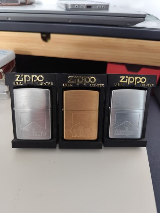 3 Isqueiros Zippo Marlboro