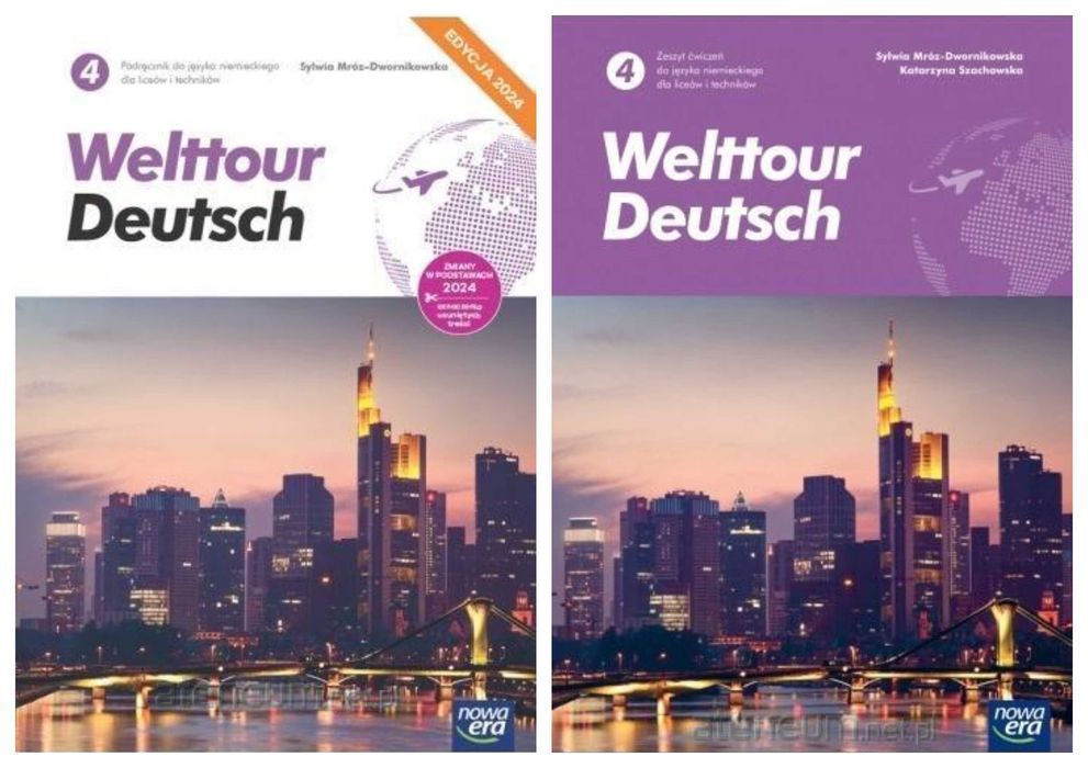 |NOWE| Welttour Deutsch 4 Podręcznik + Ćwiczenie 2024 Nowa Era