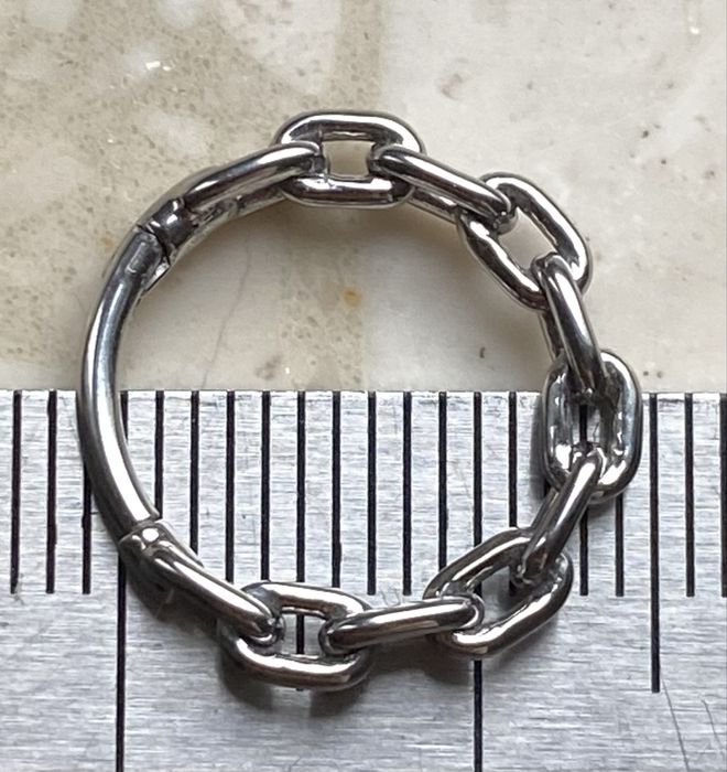Unisex kolczyk 12 mm piercing 16G kółko segment ring stal nierdzewna