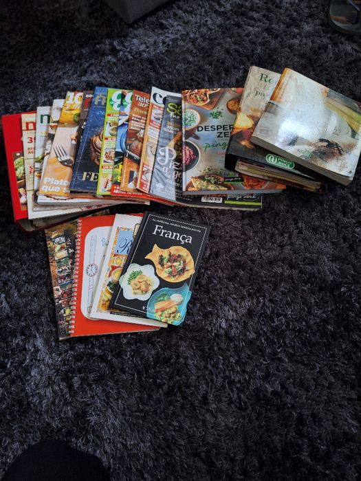 Revistas e materiais com receitas