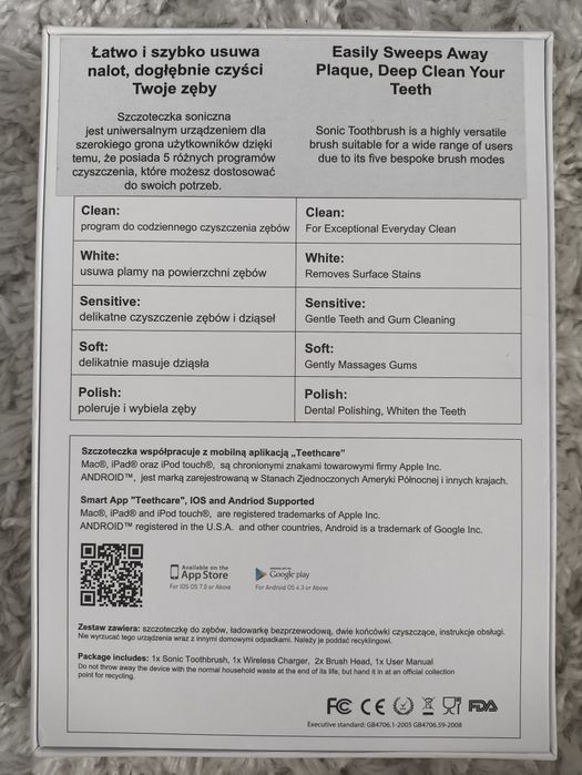 Szczoteczka soniczna TECH-MED