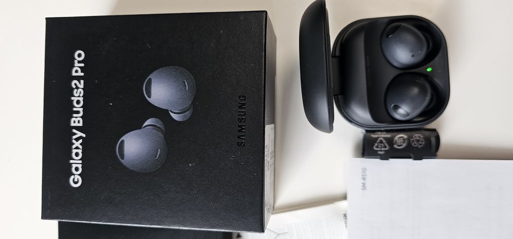 Samsung Galaxy Buds 2 Pro czarne | ANC I idea| komplet+nowe oryg. gumk