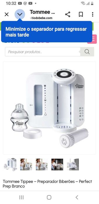 TOMMEE TIPPEE preparador de biberão como novo