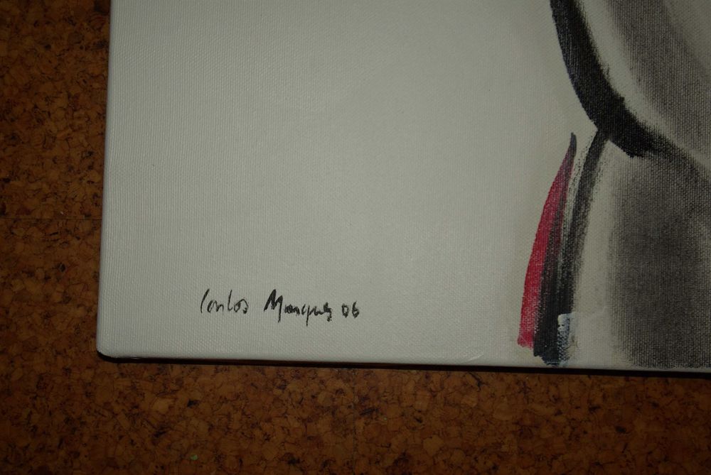 Nu artístico masculino. Torso. Acrílico sobre tela. Carlos Marques