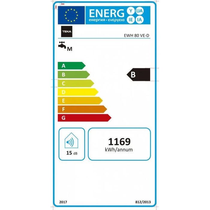 Termoacumulador instalação vertical, capacidade: 80 litros