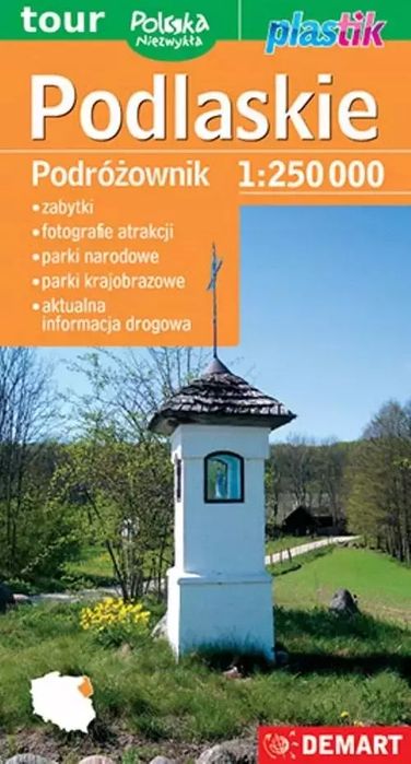Mapa turystyczna. Podlaskie. Podróżownik, 1:250000. Demart. Nowy Produkt