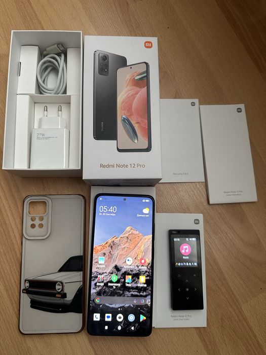 Xiaomi Redmi Note 12 Pro 8+8/256 Стан cупер,Комплект+mp3 плеер,Наложка