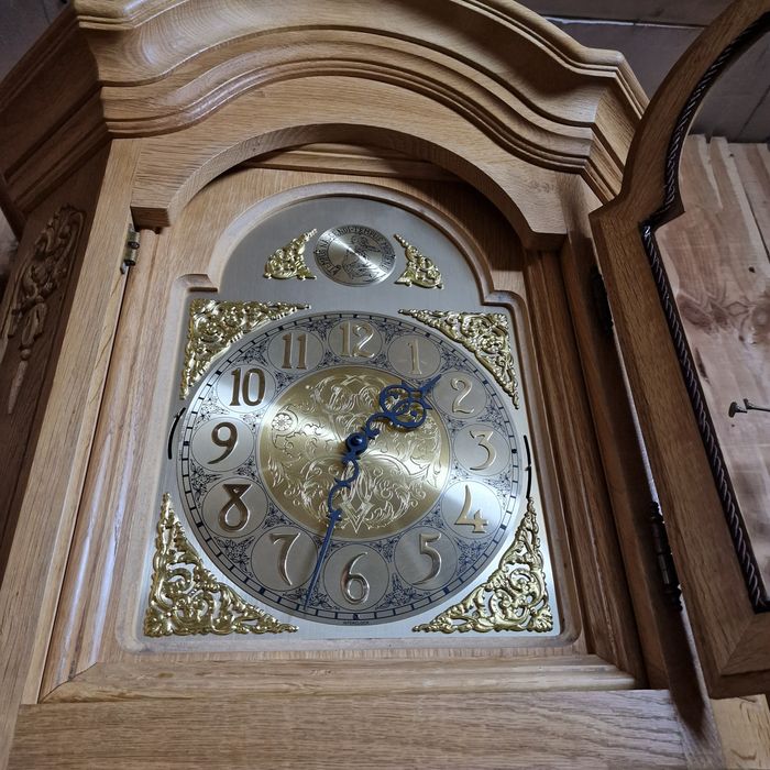 Zegar dębowy stojący Interclock Germany Kwadransiak Stylowy Węgrów#204 ...