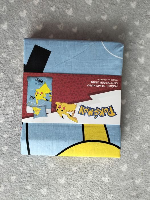 Komplet pościeli Pokemon 160x200 pościel dziecięca 100% bawełna
