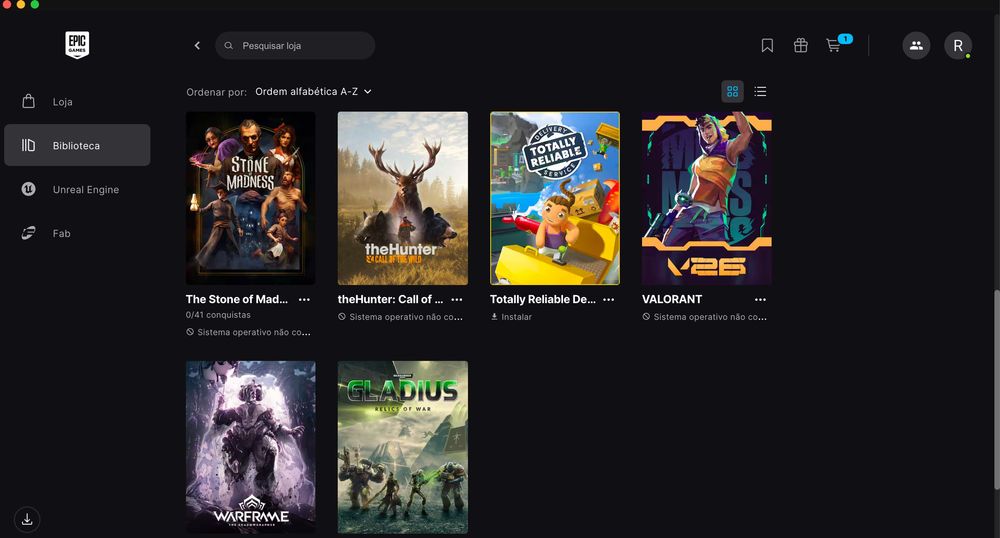 vendo conta da epic games