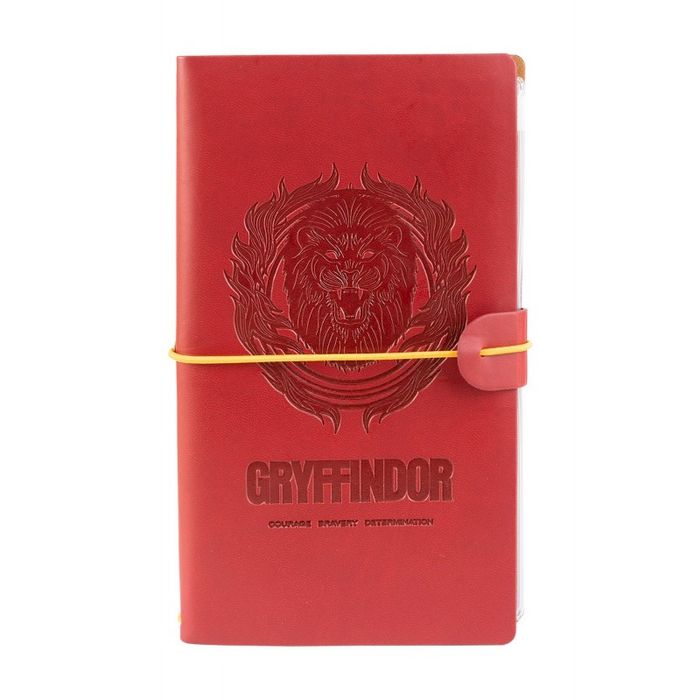 Harry Potter - Skórzany notatnik podróżny Gryffindor 12x19,6 cm