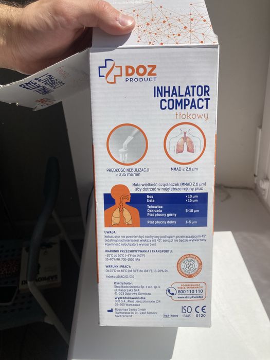 Inhalator kompresowy -DOZ Med, tłokowy