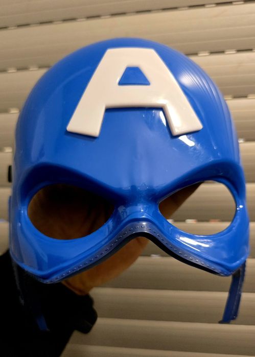 Ekstra maska przebranie dla dzieci Kapitan Ameryka nowa