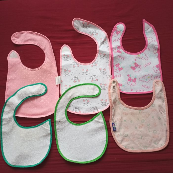 Śliniaczek zestaw 6 sztuk