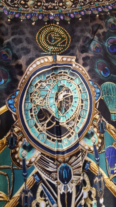 Sukienka jedwabna Camilla. Kaftan. Swarovski.