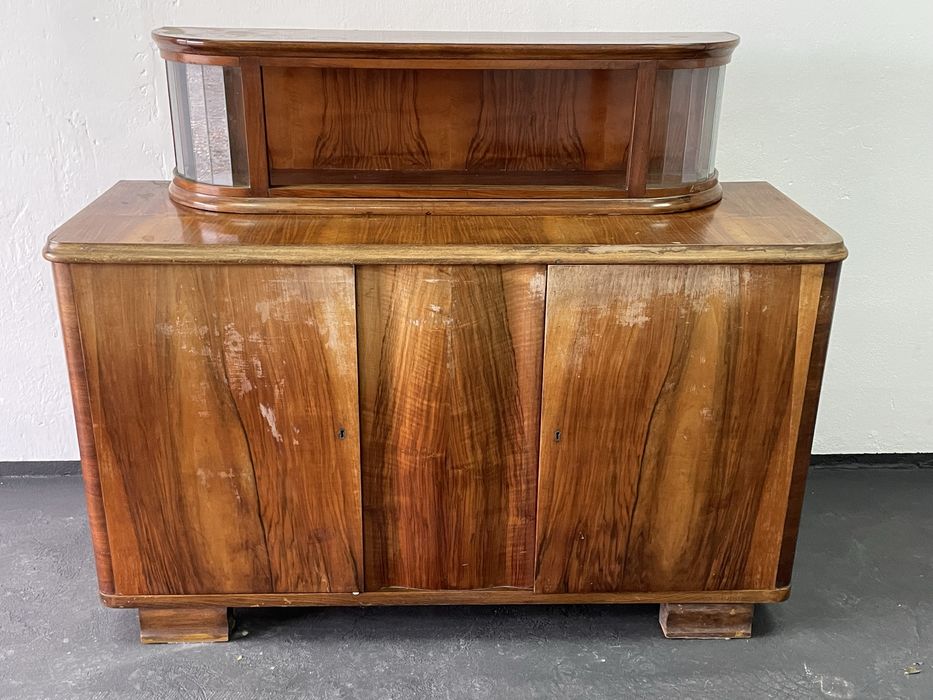 Komoda bufet kredens z nadstawką PRL z lat 60tych