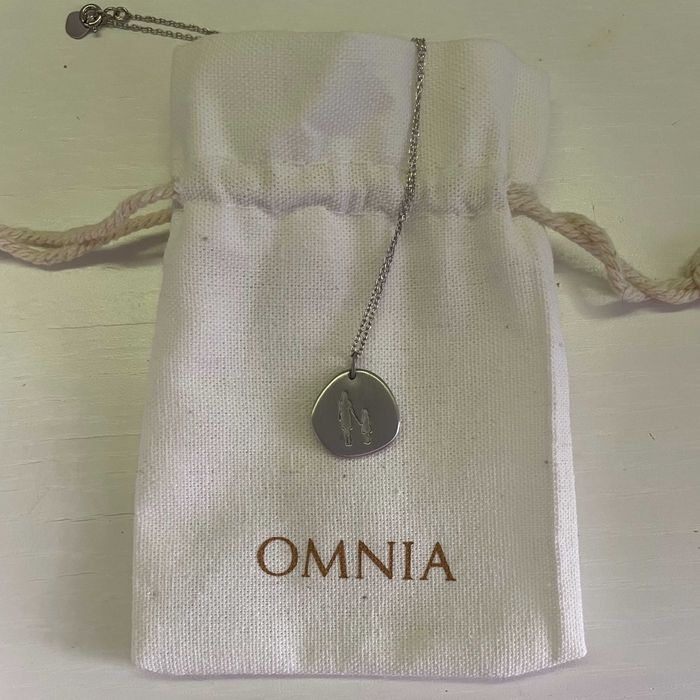 2 Colares OMNIA - Mulher com 1 menina, Prata 925