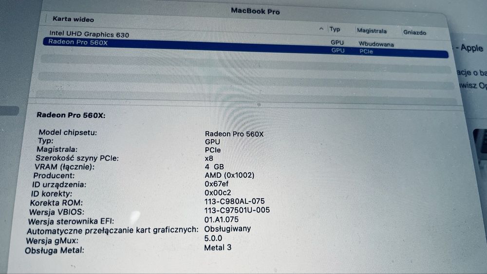 Macbook Pro 15 16GB 512GB + HUB [2019] ew. ZAMIANA