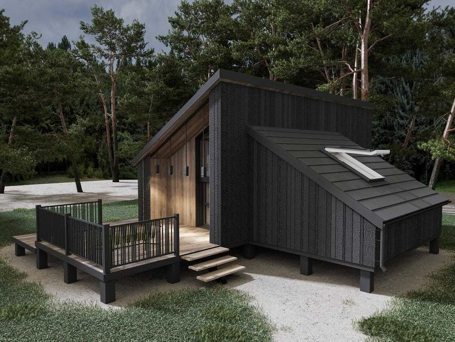 с.Підгірці ділянка 6 соток з модульним будинком 38м²