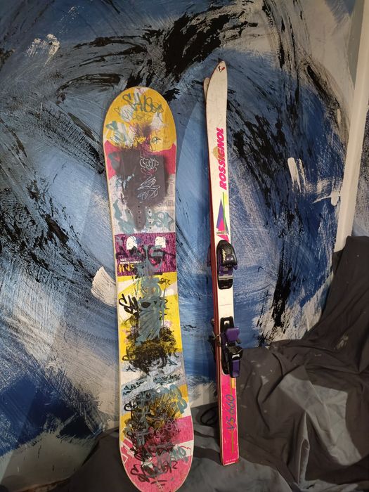 Snowboard + Narty