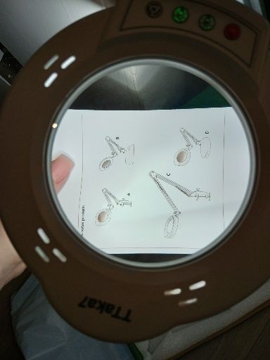 Лупа, настільна збільшувальна лампа з підсвіткою