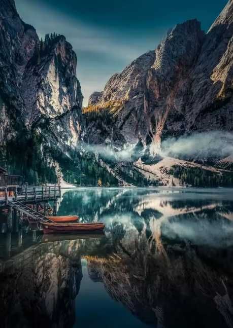 Nowy obraz jezioro w górach