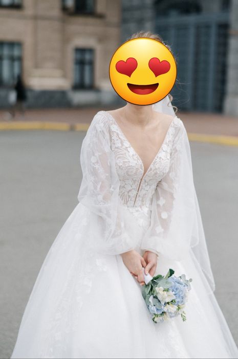 Шикарное свадебное платье