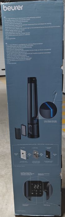 Ventilador / purificador de ar NOVO