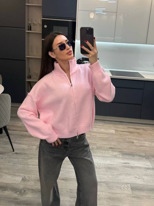 Кардиган укорочений  на блискавці