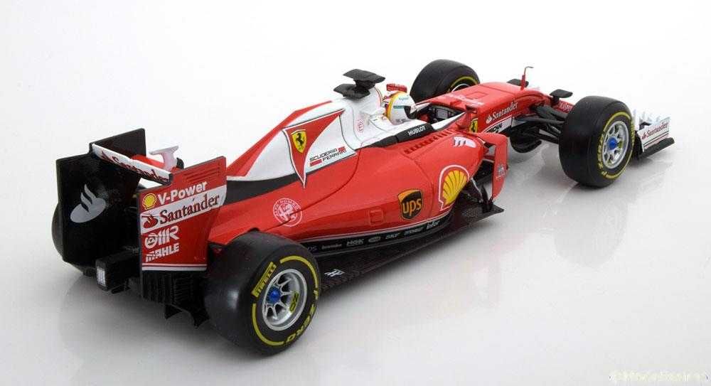 1/18 ferrari sf16-h vettel 2016 (bburago) fórmula 1