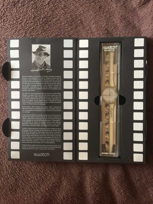 Swatch edição limitada de colecionador Manoel de Oliveira