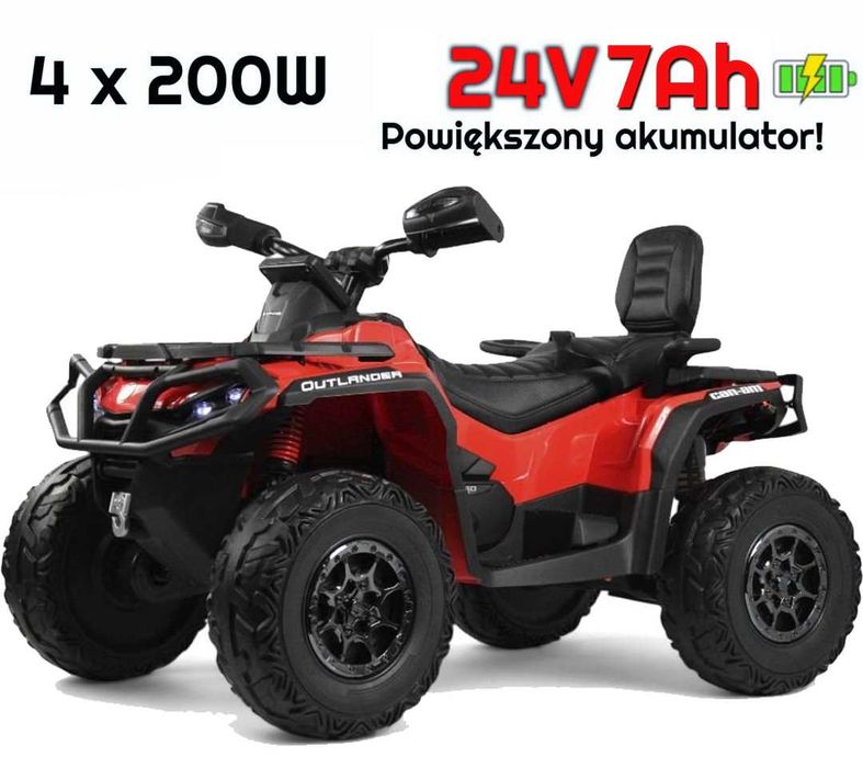 QUAD NA AKUMULATOR 24V dla dzieci 4x4 NOWOŚĆ 2025 Can-am outlander