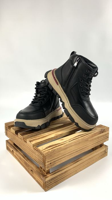 Зимові черевики Parliament,хлопчика,дівчинка,хакі,чорні,на хутрі,32-37