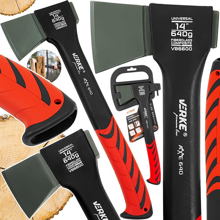 Siekiera uniwersalna  FIBERGLASS toporek do drewna siekiera  640G 35CM