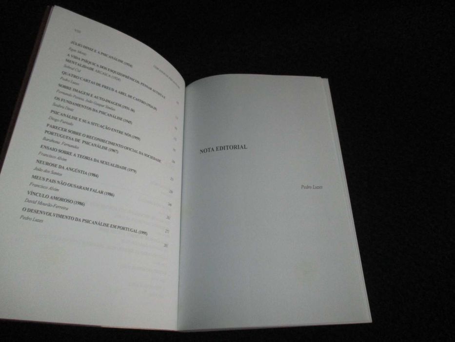Livro Cem Anos de Psicanálise Pedro Luzes 1ª edição 1997