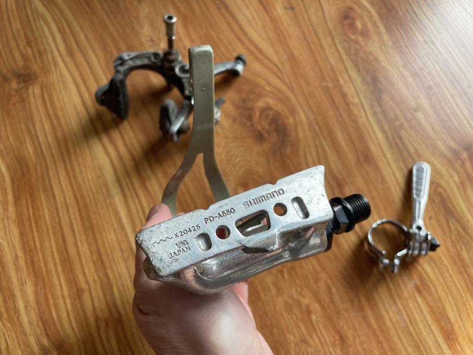 Hamulec Shimano 600 Tricolor Ultegra szosowy przedni retro pedał