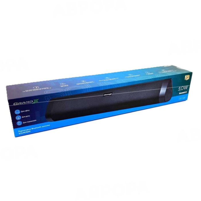 Саундбар(Колонка) портативний Grand-X BTS-10SB чорний 10Вт
