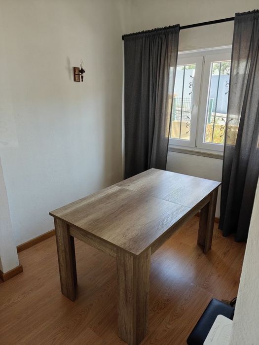 Mesa de jantar extensivel carvalho cinza