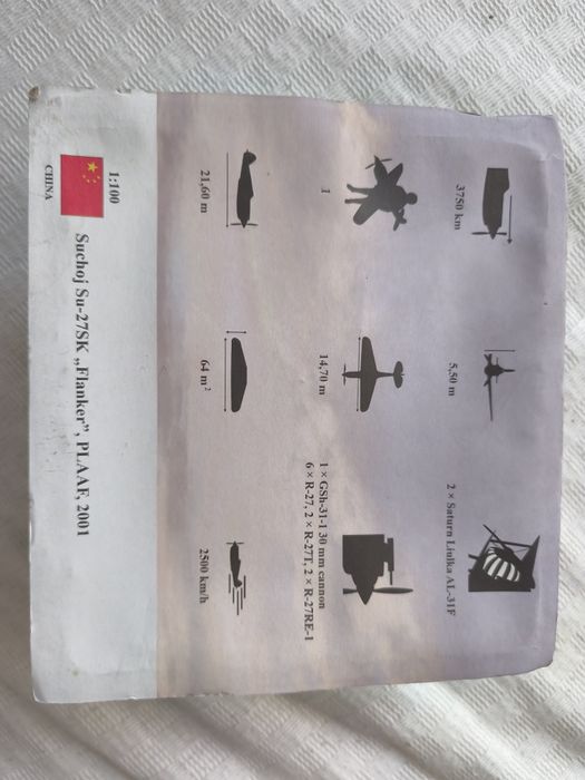 Samolot kolekcjonerski model Suchoj Su-27SK Flanker AmerCom