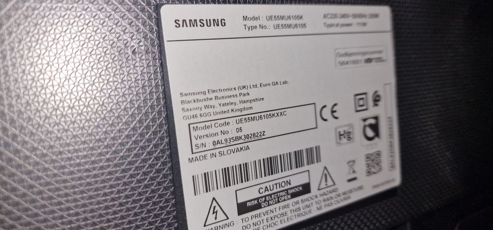 Televisão 55"  Samsung UE55MU6105